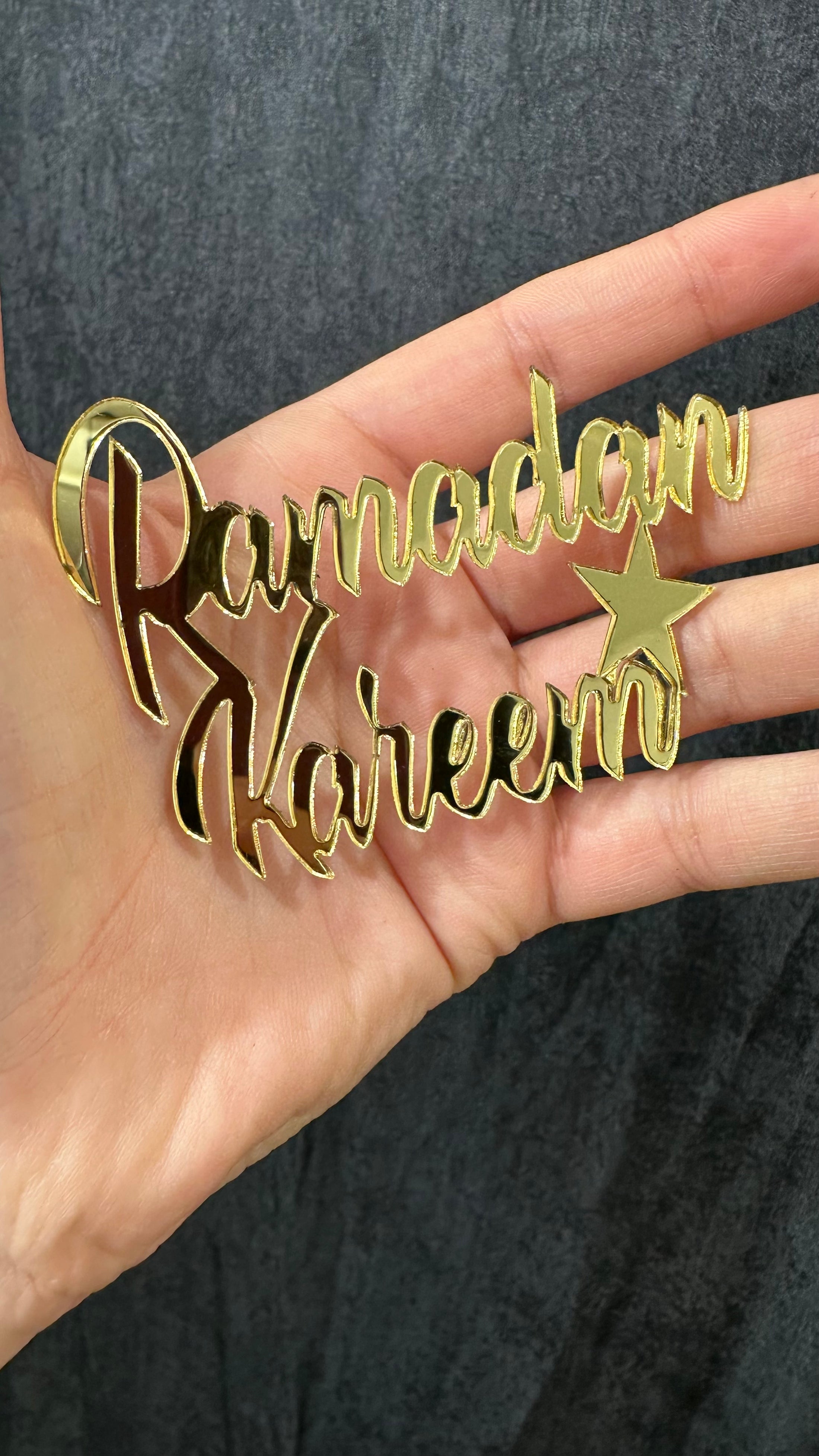 Ramadan kareem scritta oro - con adesivo - attacca ovunque- addobbo ramadan - hijab Paradise 