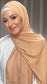 Hijab Glowy Crepe Sabbia