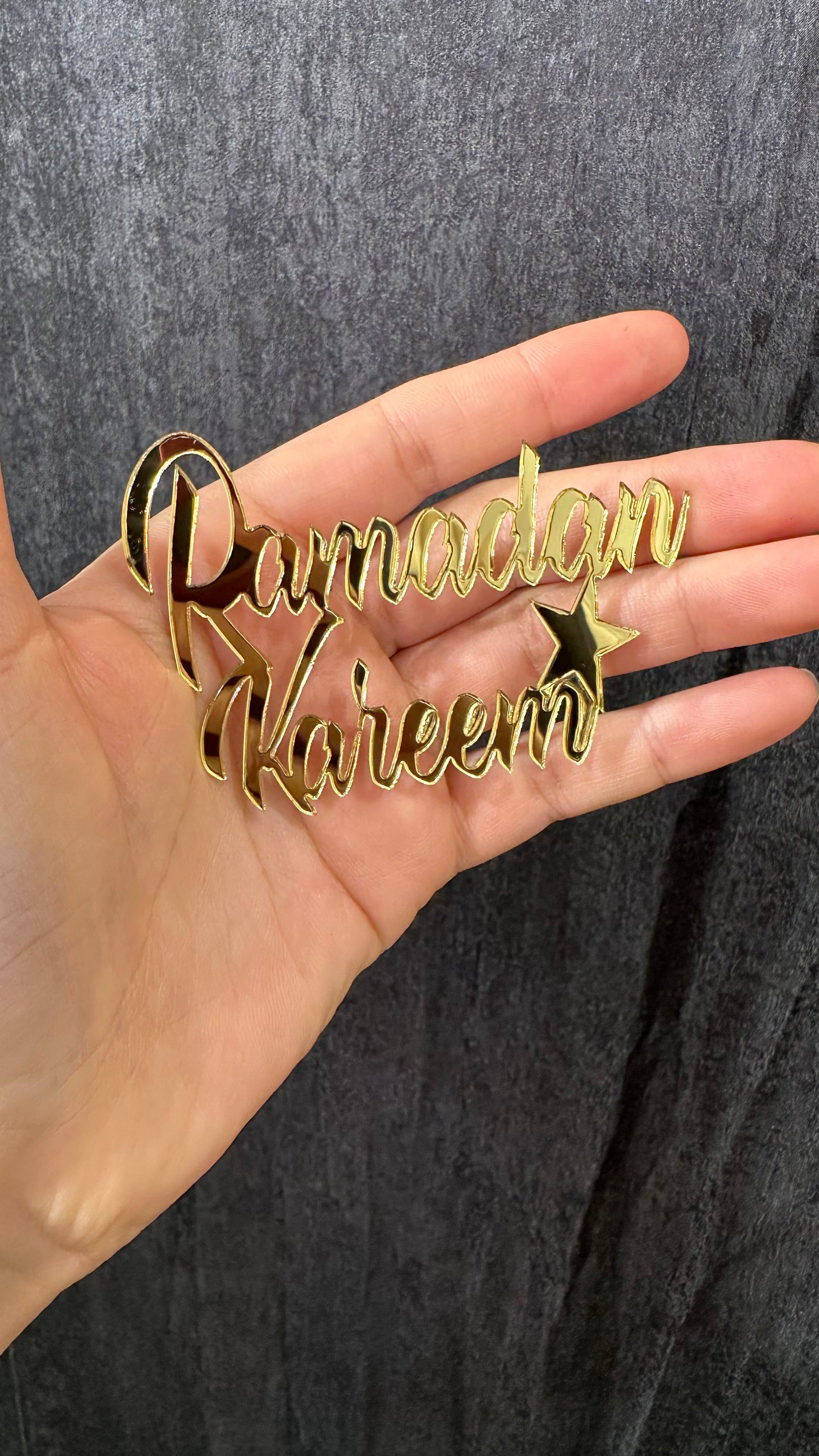 Ramadan kareem scritta oro - con adesivo - attacca ovunque- addobbo ramadan - hijab Paradise 
