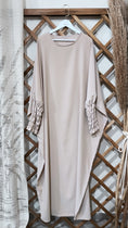 Bild in Galerie-Betrachter laden, Hijab Paradise, gruccia, maniche a frisè, vestito lungo, abaya, vestito largo, da preghiera beaje
