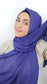 Hijab Chiffon crepe violet blue - Hijab Paradise 