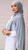 Cargar la imagen en la vista de la galería, Hijab PREMIUM CHIFFON Celeste pastello
