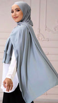 Cargar la imagen en la vista de la galería, Hijab PREMIUM CHIFFON Celeste pastello
