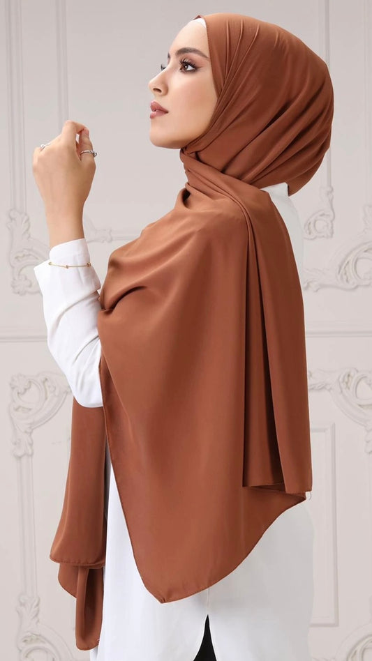 Hijab PREMIUM CHIFFON Arancione Tramonto