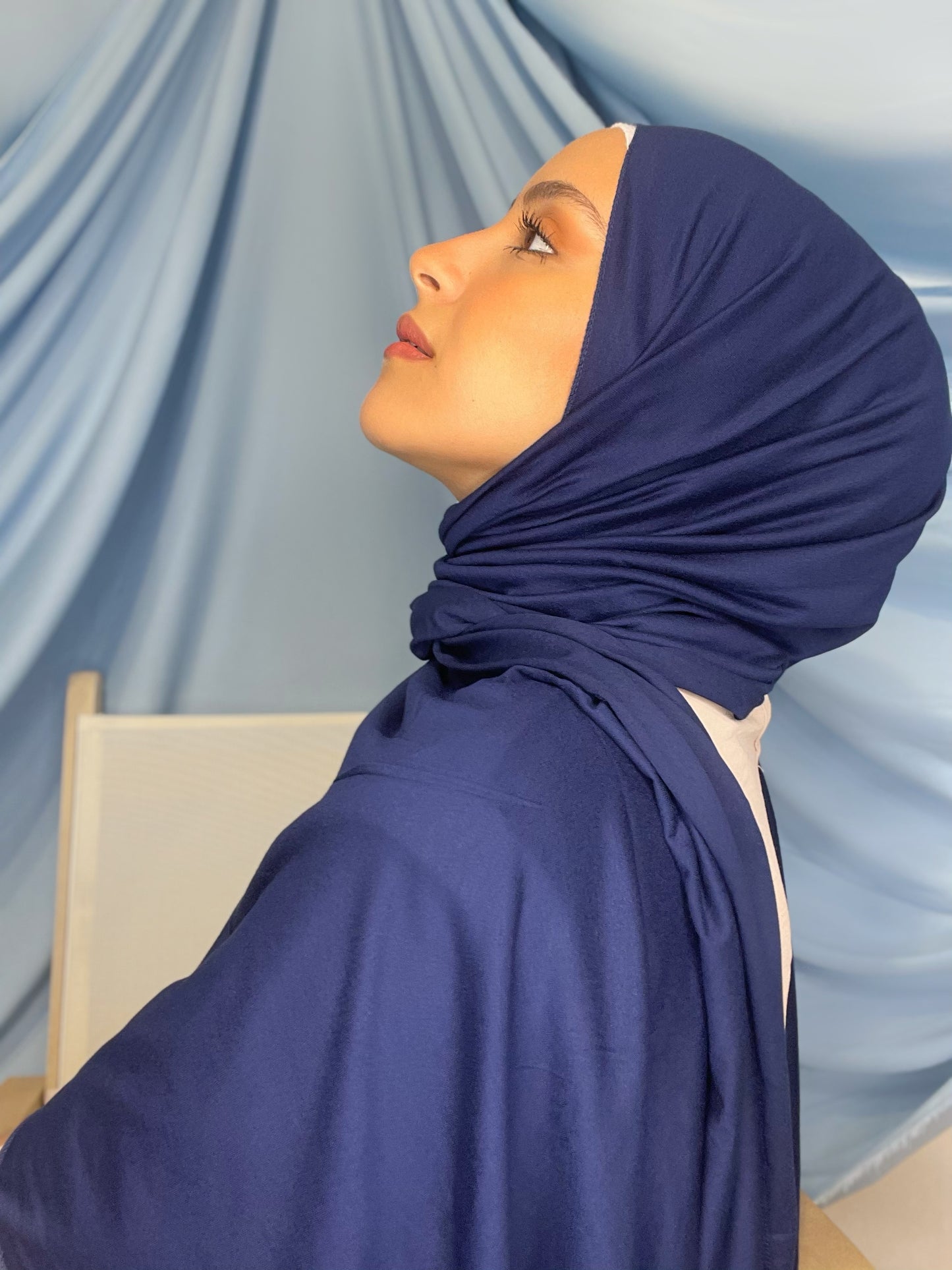 Hijab Jersey Blu Scuro