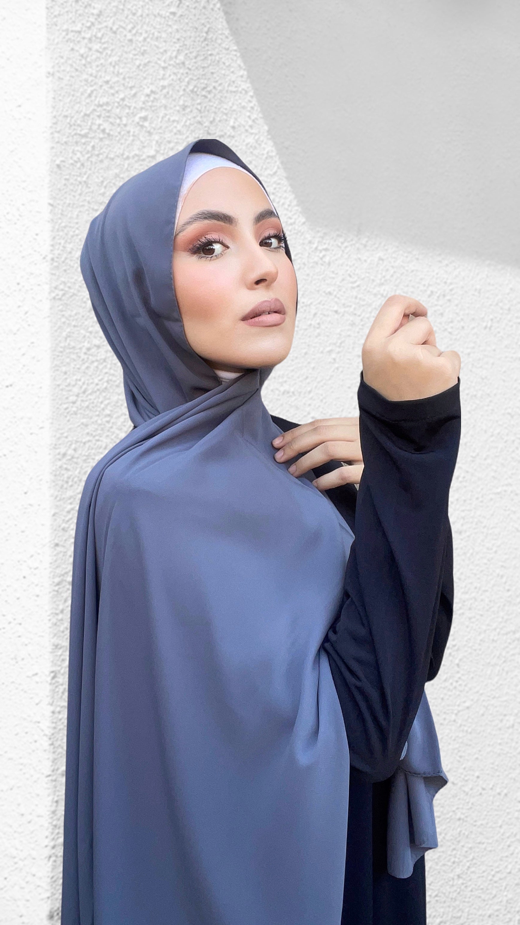Hijab PREMIUM CHIFFON Grigio Topo