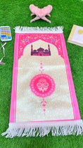 Load image into Gallery viewer, Tappeto preghiera slim, tappeto sottile, rettangolare, colorato, Hijab Paradise-per bambine
