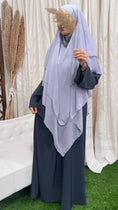 Carica l'immagine nel visualizzatore della galleria, Three layers hijab grigio chiaro
