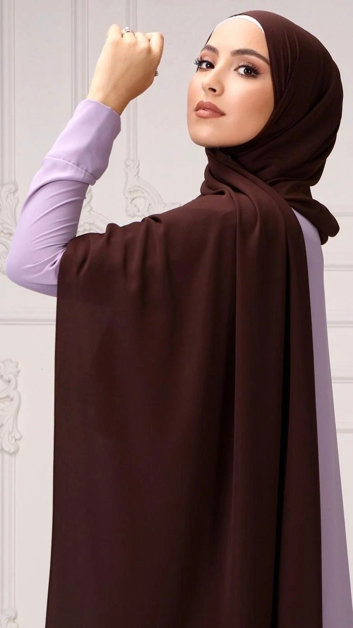 Hijab PREMIUM CHIFFON Marrone