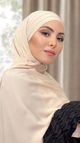 Carica l'immagine nel visualizzatore della galleria, Hijab, chador, velo, turbante, foulard, copricapo, musulmano, islamico, sciarpa, pronto da mettere, Easy Hijab  Beige
