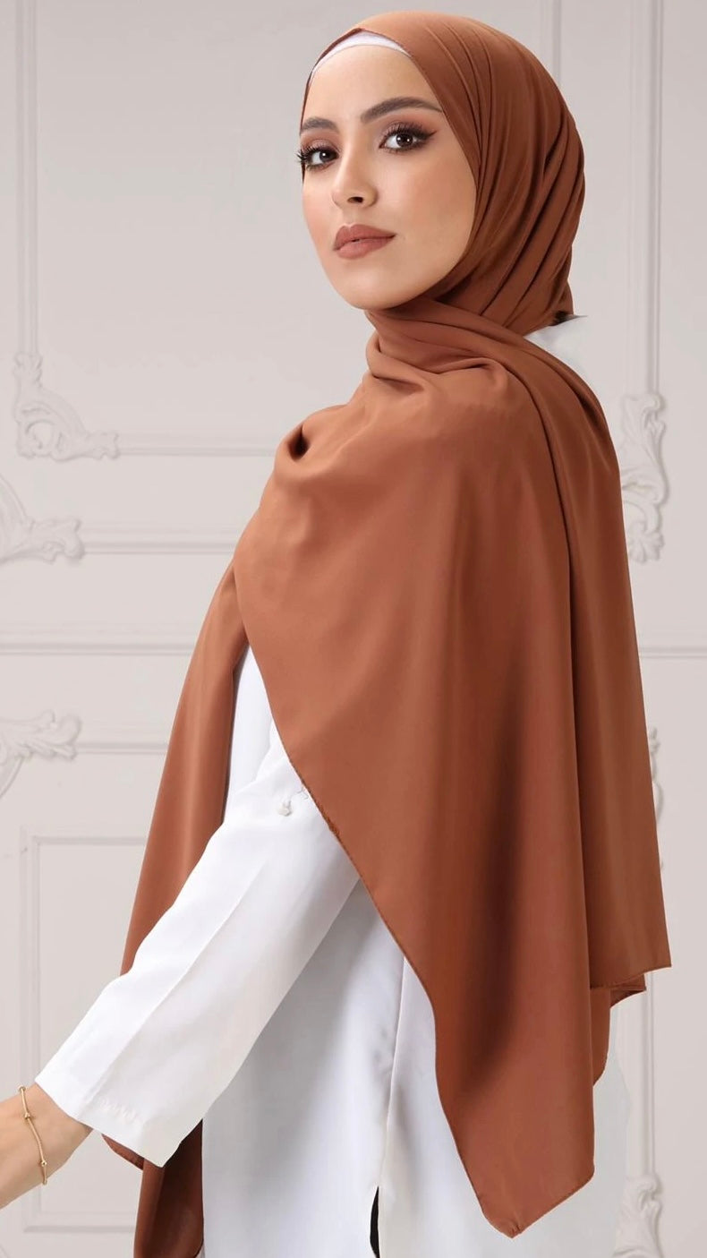 Hijab PREMIUM CHIFFON Arancione Tramonto