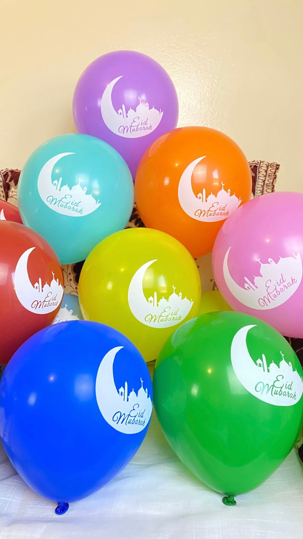10 palloncini Eid Mubarak misti - Hijab Paradise 