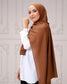 Hijab crinckle crepe marrone