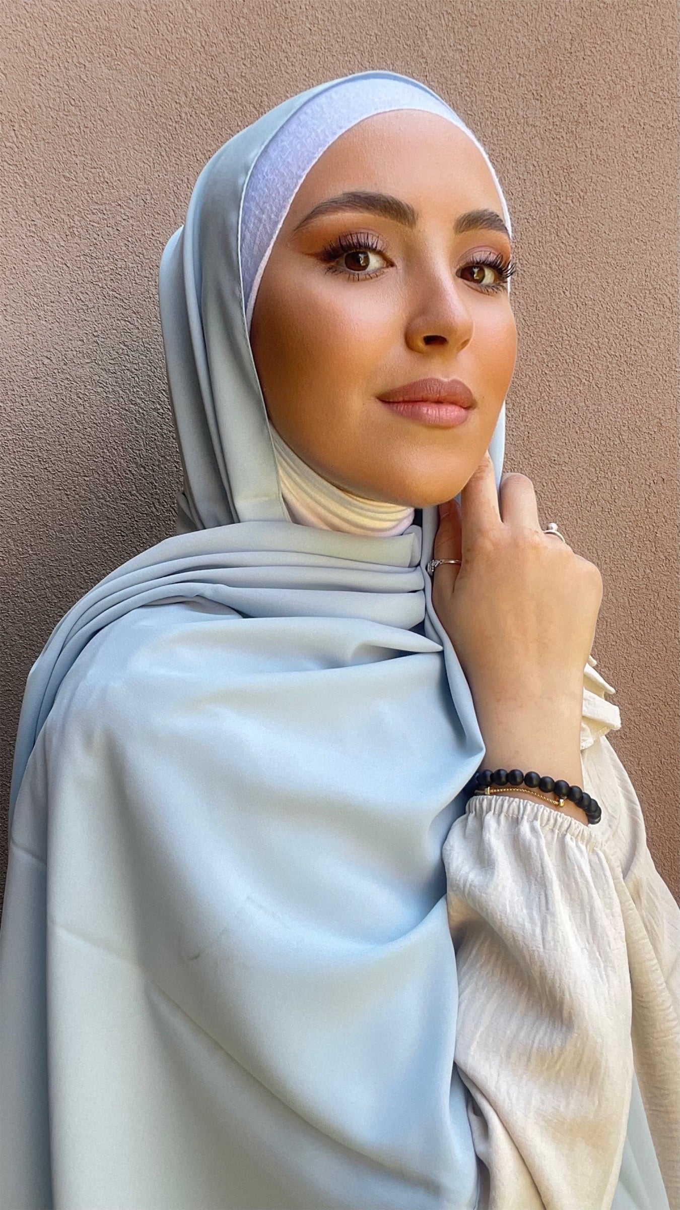 Hijab PREMIUM CHIFFON Celeste Chiaro