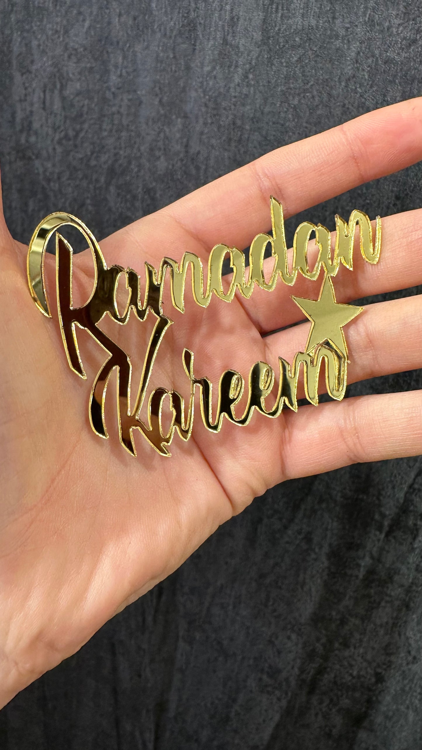 Ramadan kareem scritta oro