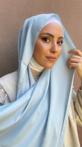 Bild in Galerie-Betrachter laden, Hijab PREMIUM CHIFFON Celeste Chiaro
