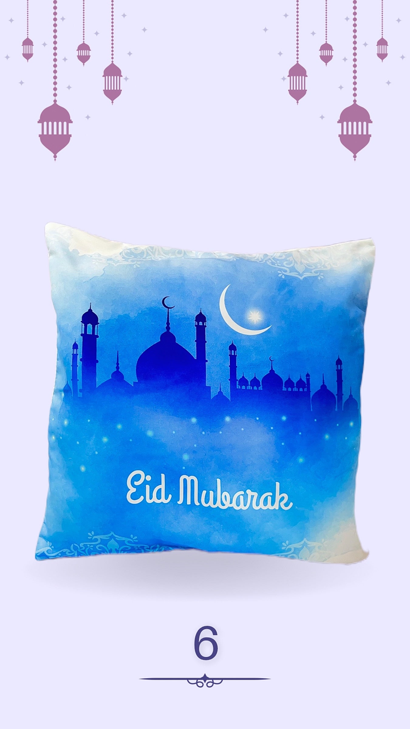 Federa cuscino Eid Mubarak