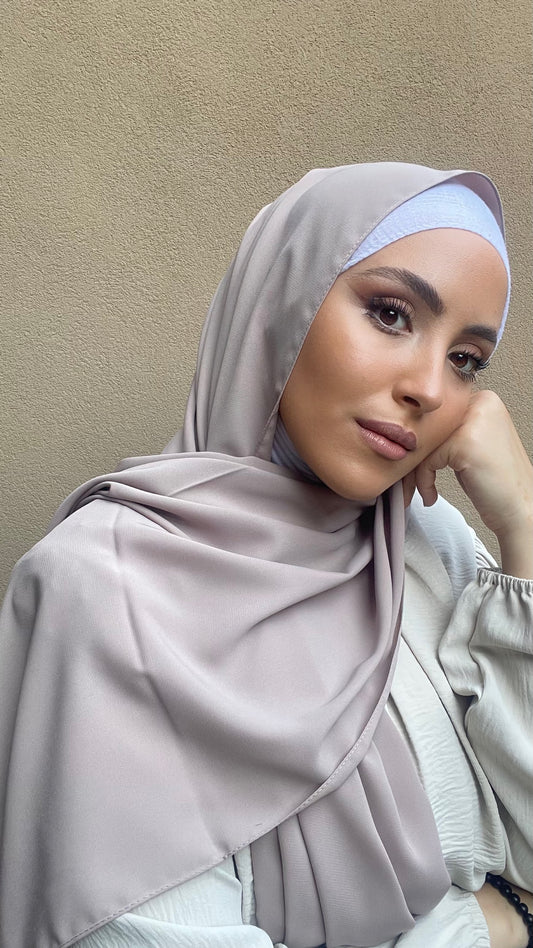 Hijab PREMIUM CHIFFON Coquille Foncé