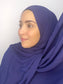 Hijab crinckle crepe blu scuro