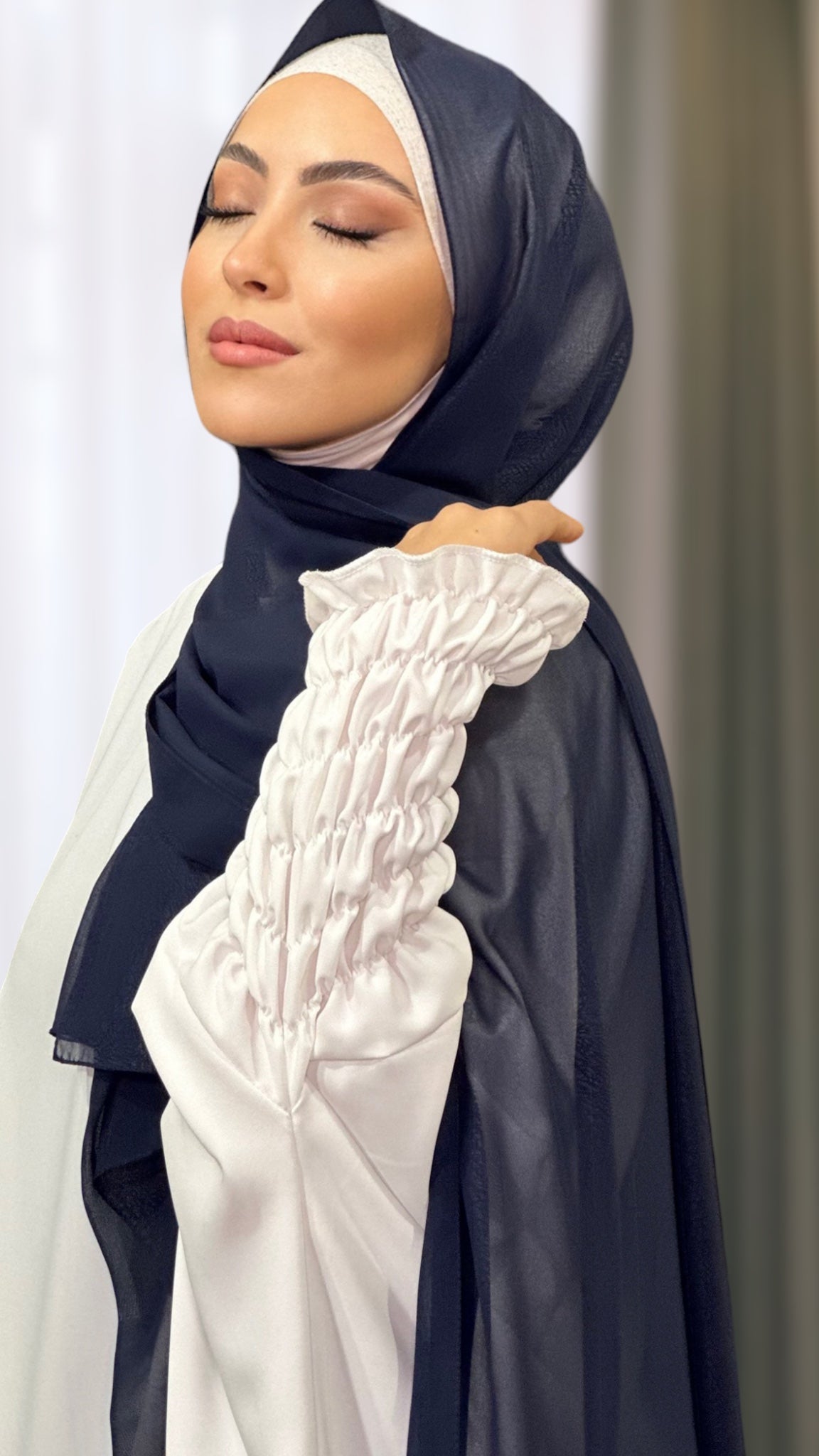 Hijab Trama Blu Notte