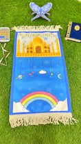Charger l'image dans la visionneuse de la galerie, Tappeto preghiera slim, tappeto sottile, rettangolare, colorato, Hijab Paradise per bambini 
