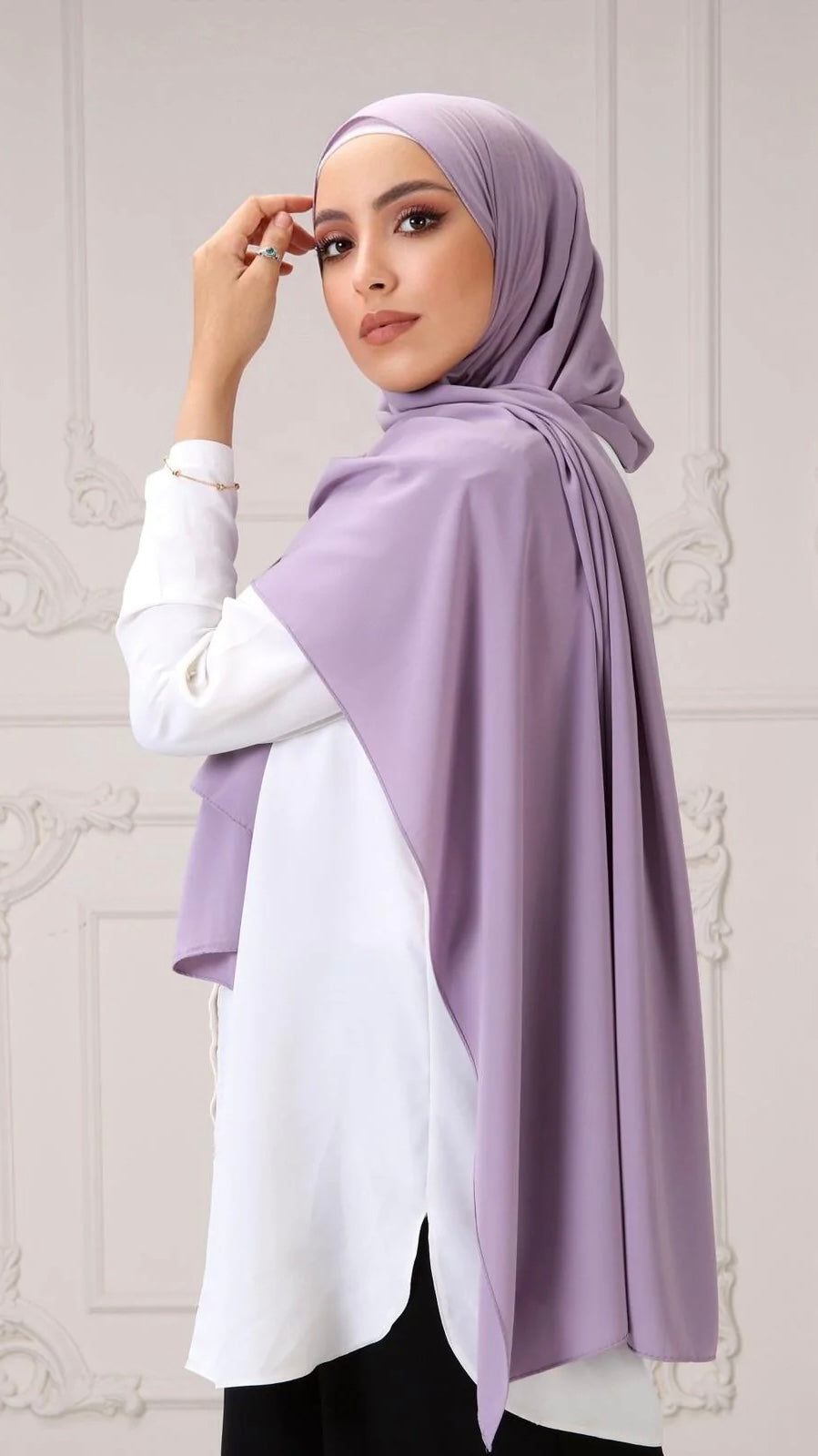 Hijab PREMIUM CHIFFON Lilla Pastello