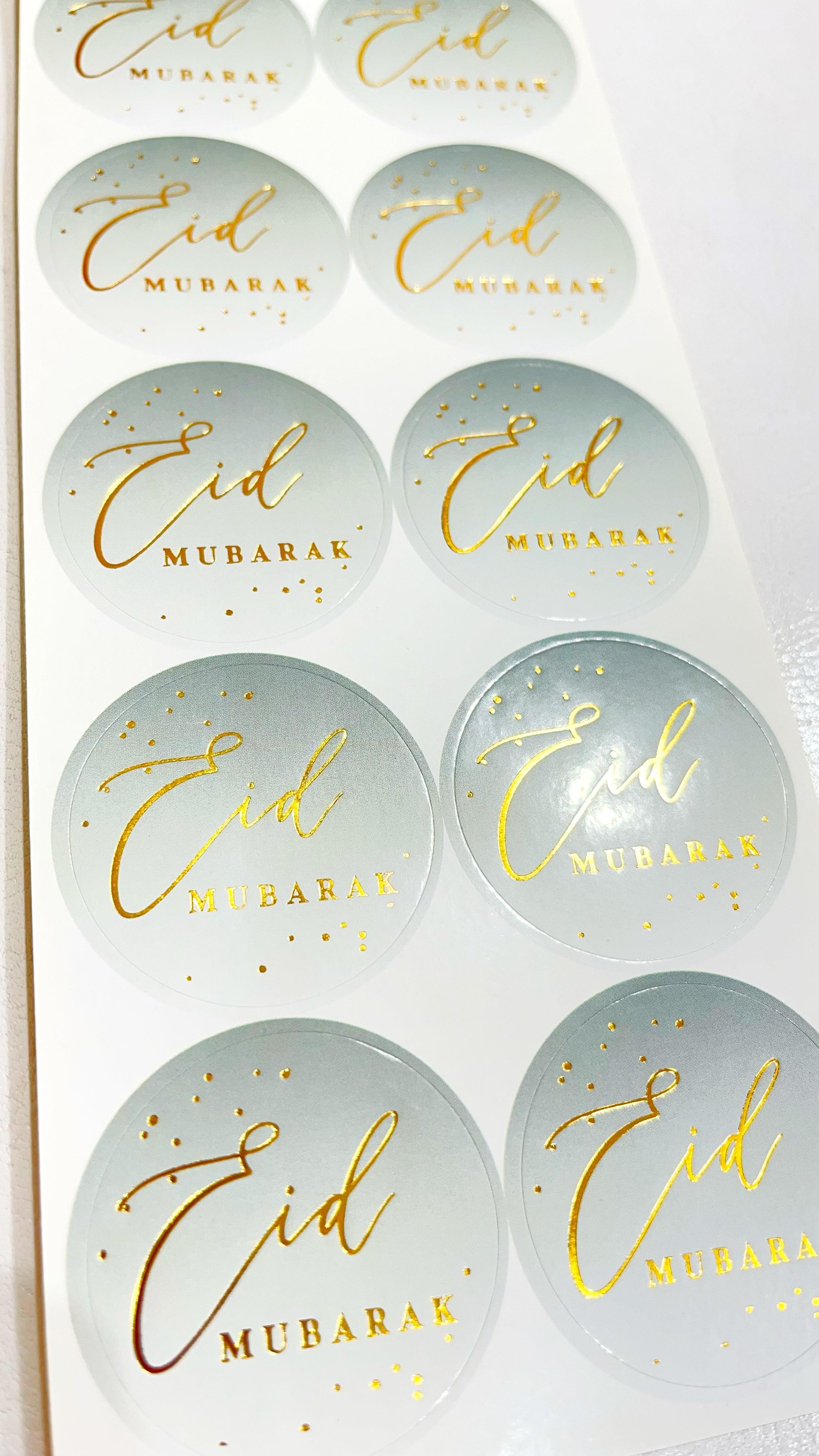 10 adesivi EID Mubarak - Hijab Paradise - sticker - ramadan - verde 