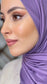 Hijab Jersey lilla Scuro-orlo Flatlock
