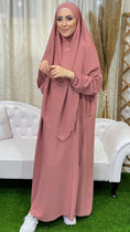 Carica l'immagine nel visualizzatore della galleria, Jilbab, khimar, abaya, sorriso, modest, abito da preghiera, islamico, rosa. Hijab Paradise
