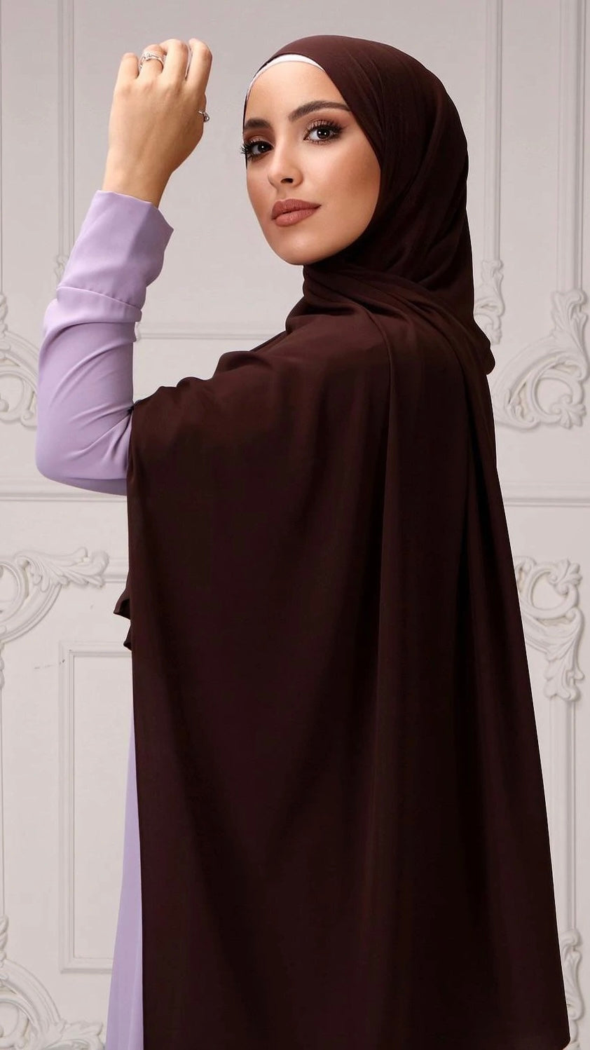 Hijab PREMIUM CHIFFON Marrone