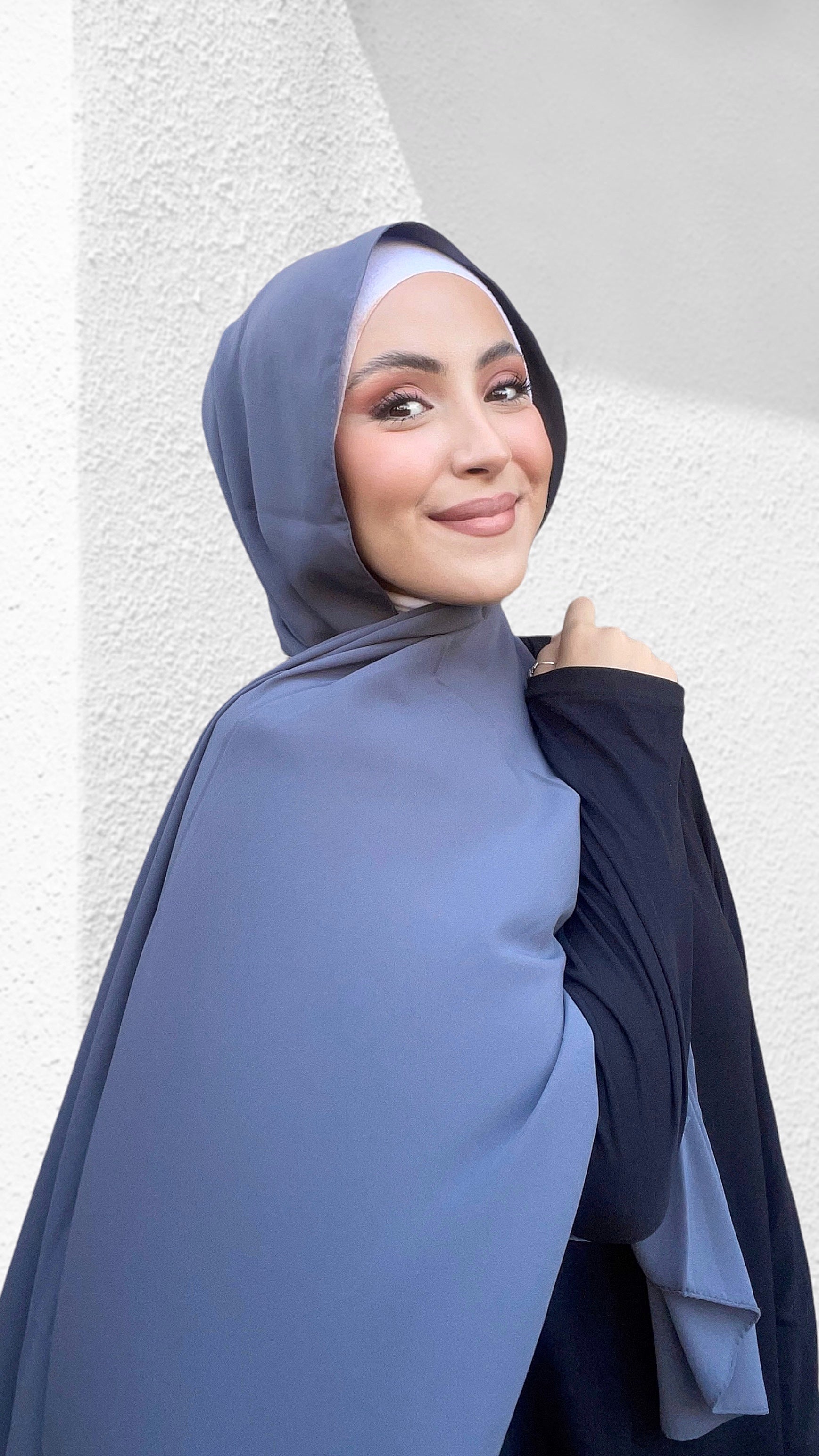 Hijab PREMIUM CHIFFON Grigio Topo