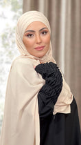 Load image into Gallery viewer, Hijab, chador, velo, turbante, foulard, copricapo, musulmano, islamico, sciarpa, pronto da mettere, Easy Hijab  Beige
